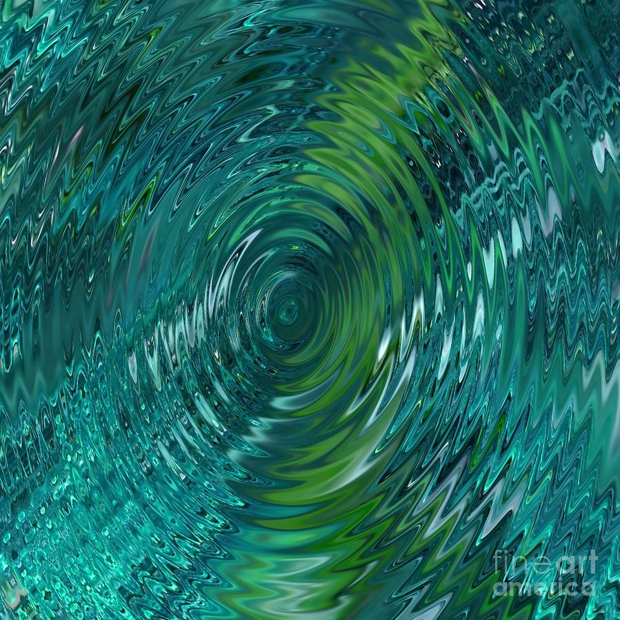 Ripple sea glass  Digital Art by Christine Fournier