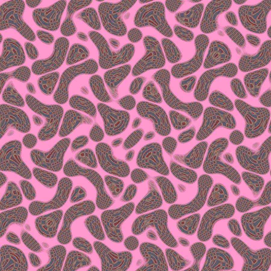 Rippled on Pink Digital Art by Helena Tiainen