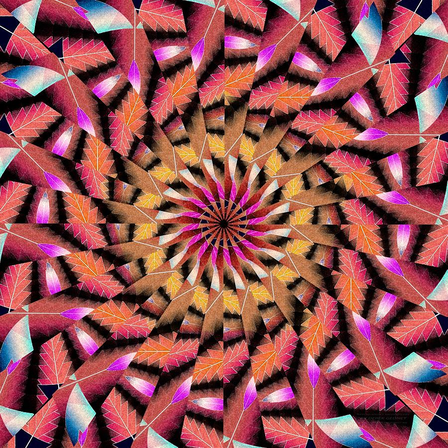 Sacred Drawing - Rippled Source Kaleidoscope by Derek Gedney Sacred Drawing - Rippled Source Kaleidoscope by Derek Gedney