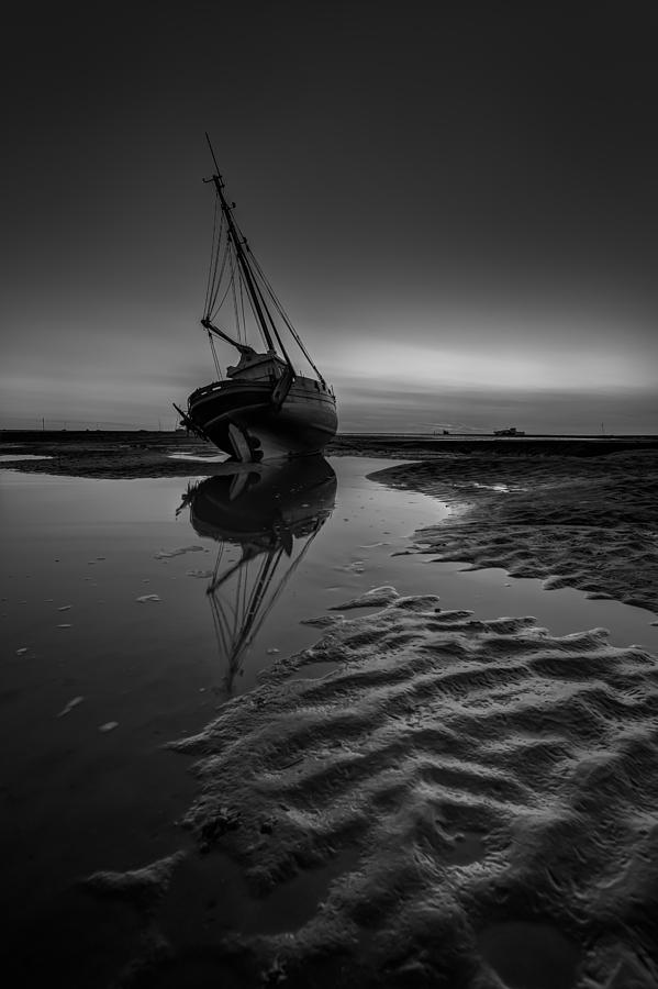 Black And White Photograph - Ripples and Reflections by Gerard Pearson