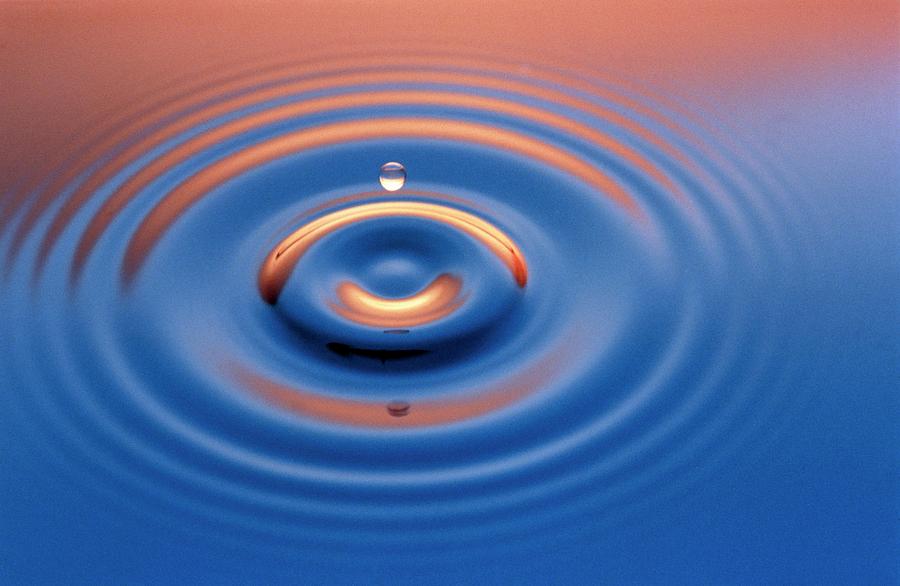 Ripples From Water Drop Photograph by Martin Dohrn/science Photo ...