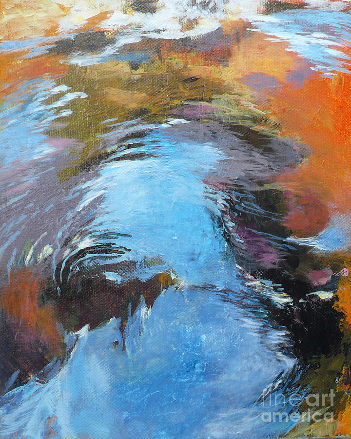 Nature Painting - Ripples no.9 by Melody Cleary