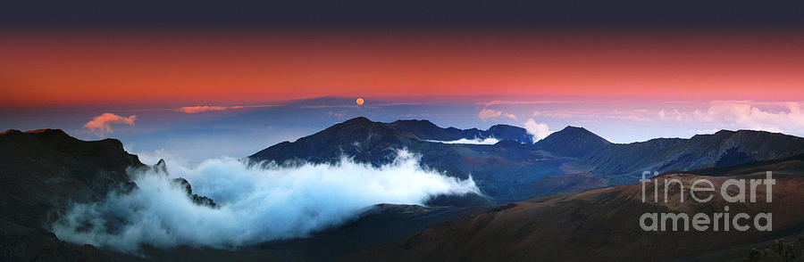 Haleakala National Park Photograph - Rise and Set at Haleakalas Peak  by Marco Crupi
