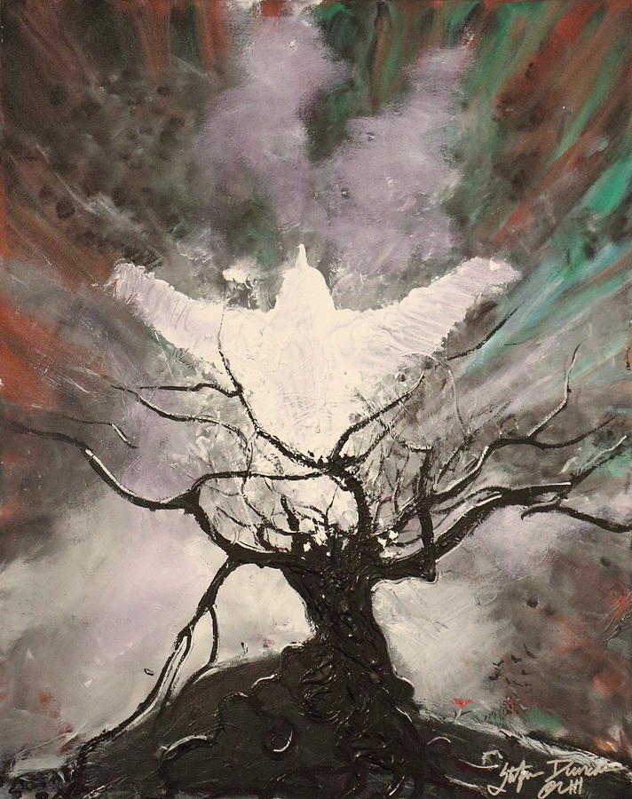 Rising From The Ashes Painting by Stefan Duncan