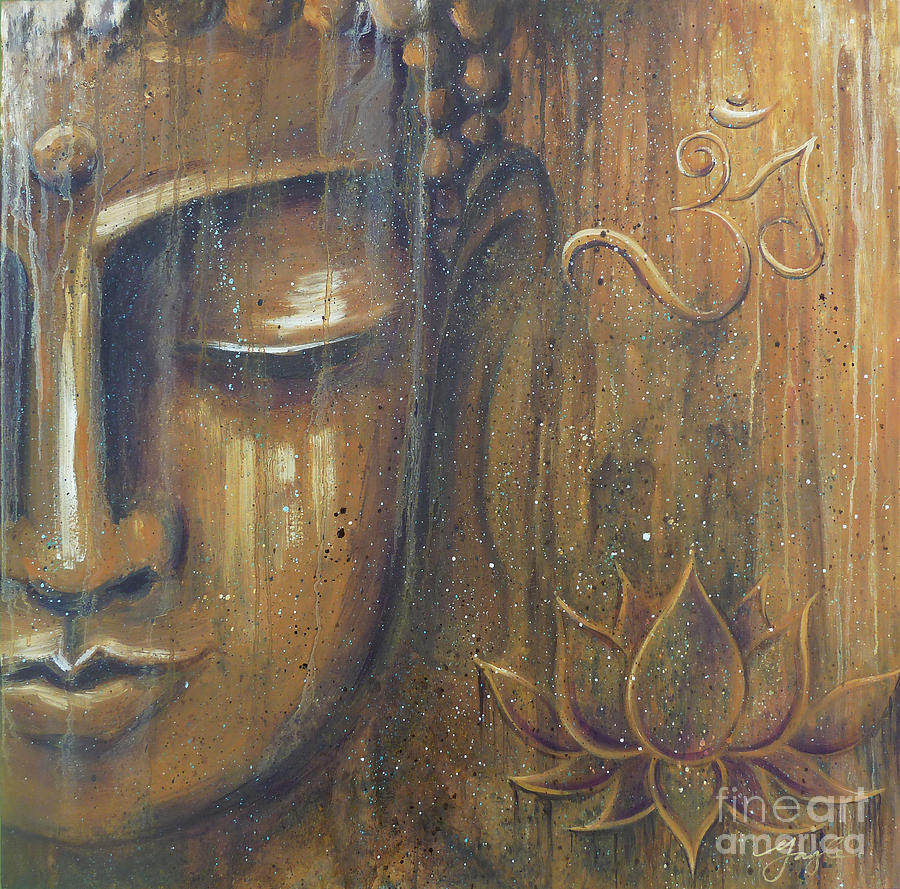 Buddha Painting - Rising Into Enlightenment by Gayle Utter