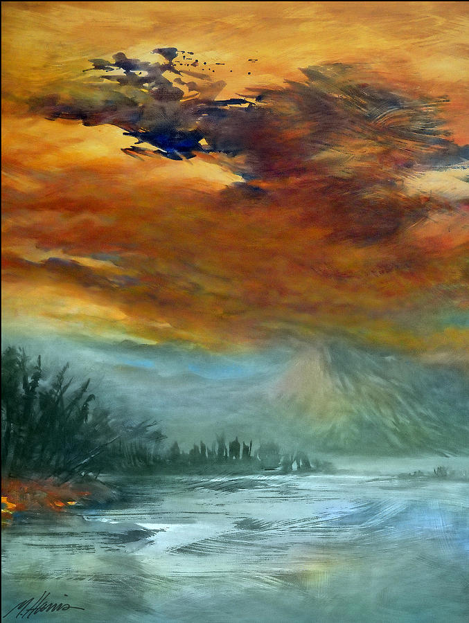 Mountain Painting - Rising Sky by Melissa Harris