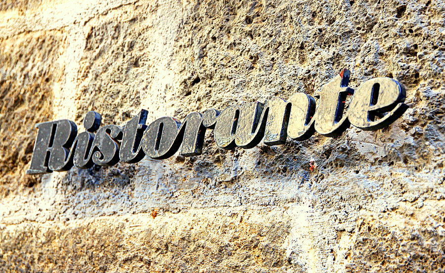 Ristorante Sign Photograph by Valentino Visentini