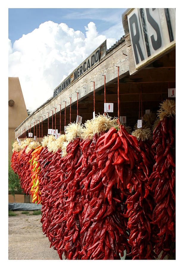Ristras Ristraman New Mexico Chile Peppers Photograph by Jack Pumphrey