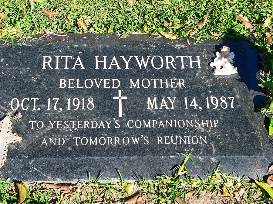 Rita Hayworth Grave Photograph by Jeff Lowe