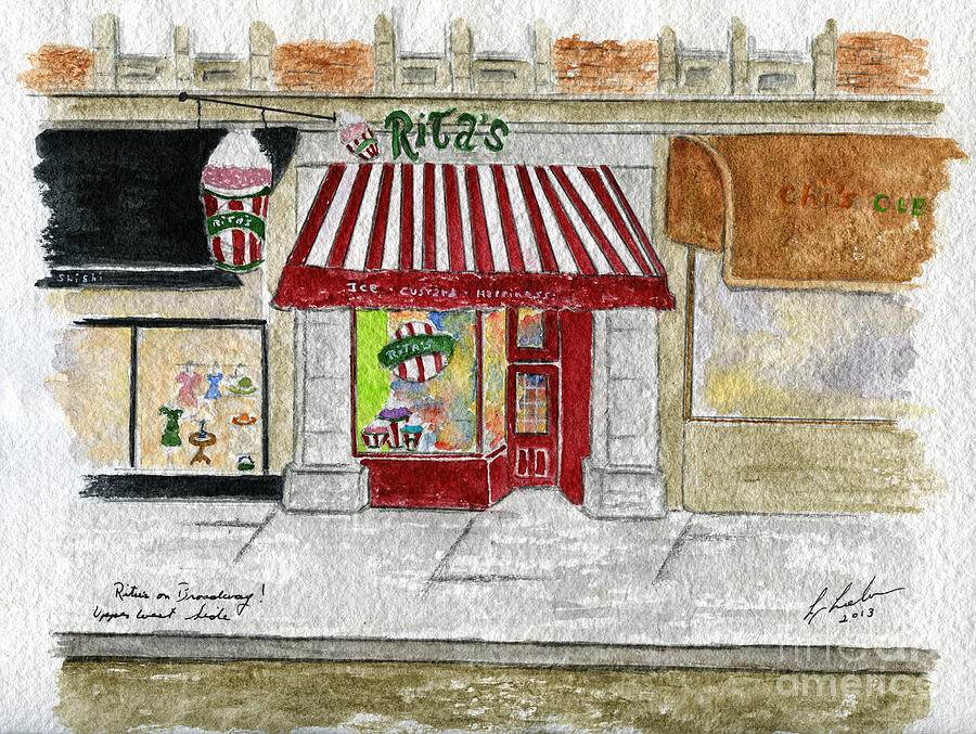 Ritas Italian Ice Painting by AFineLyne