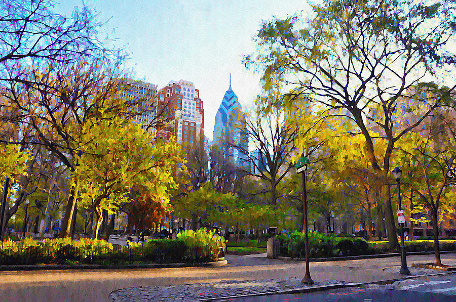 Rittenhouse Square in the Spring Photograph by Bill Cannon