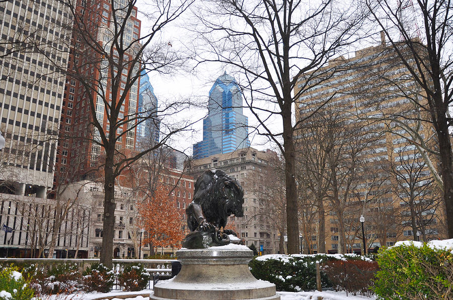 Rittenhouse Square in the Winter Photograph by Bill Cannon