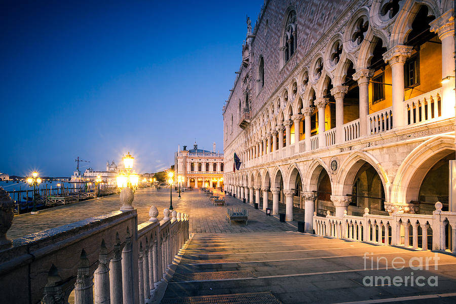 Riva degli Schiavoni at dawn - Venice - Italy Photograph by Matteo Colombo