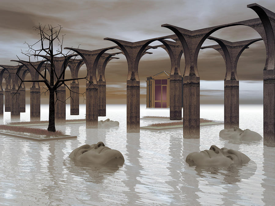 Surrealism Digital Art - Rivage by Francis Erevan