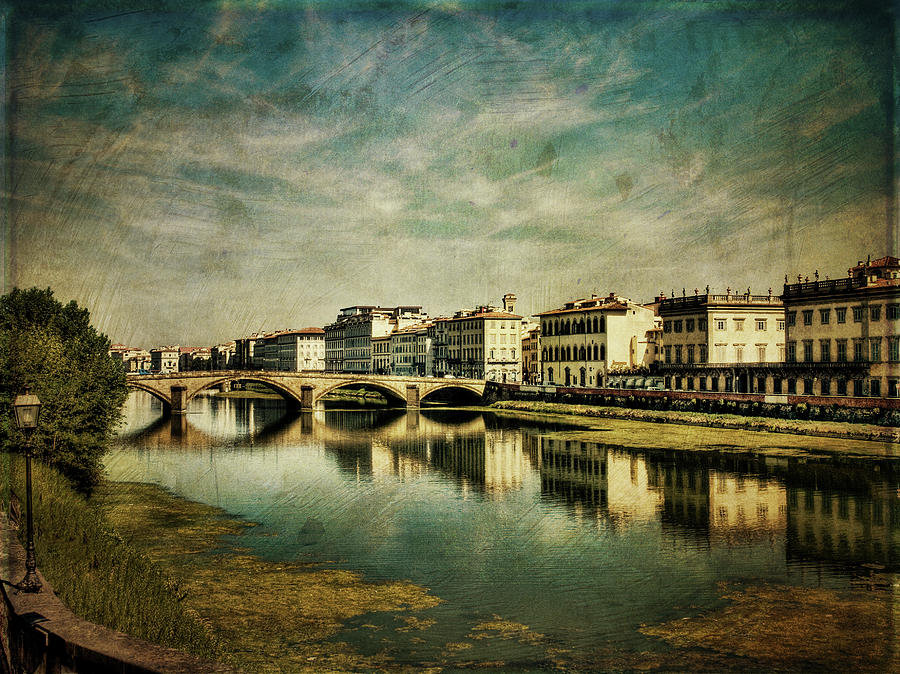 River Arno, Florence Photograph by Harvey Watts Photography