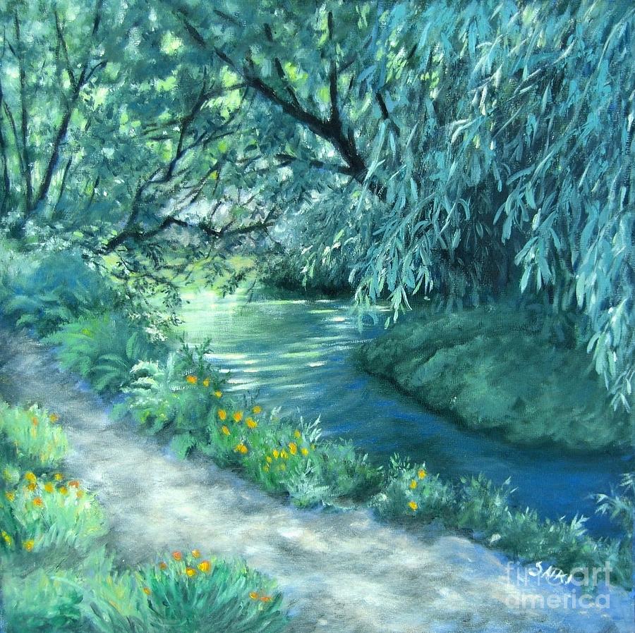 River at Easy Street Painting by Lorna Saiki - Fine Art America