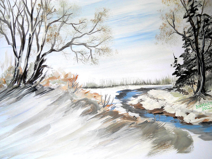 River Banks Painting by Dorothy Maier