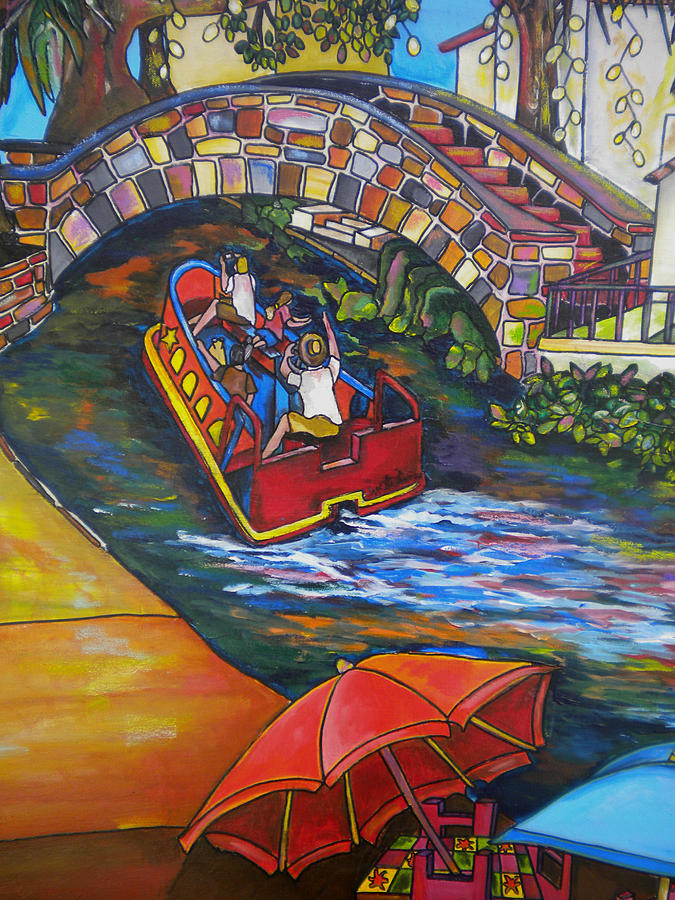 River Barge Painting by Patti Schermerhorn