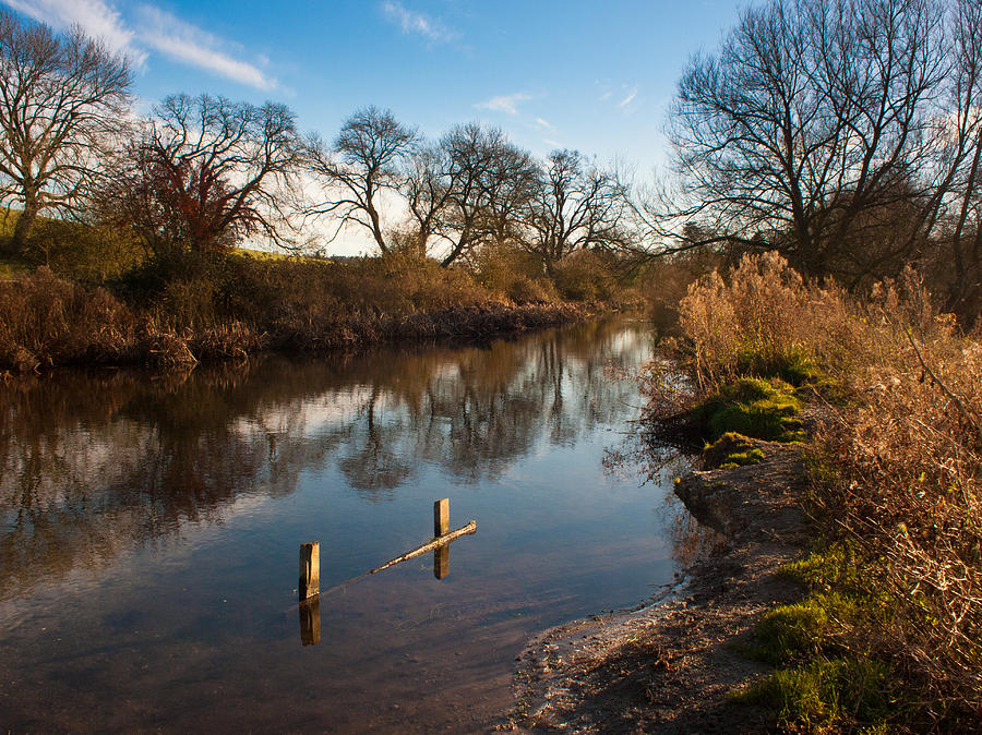 River Chess in autumn Photograph by Gary Eason