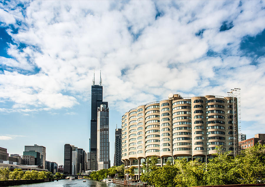 River City Apartments and Willis Tower Photograph by Semmick Photo