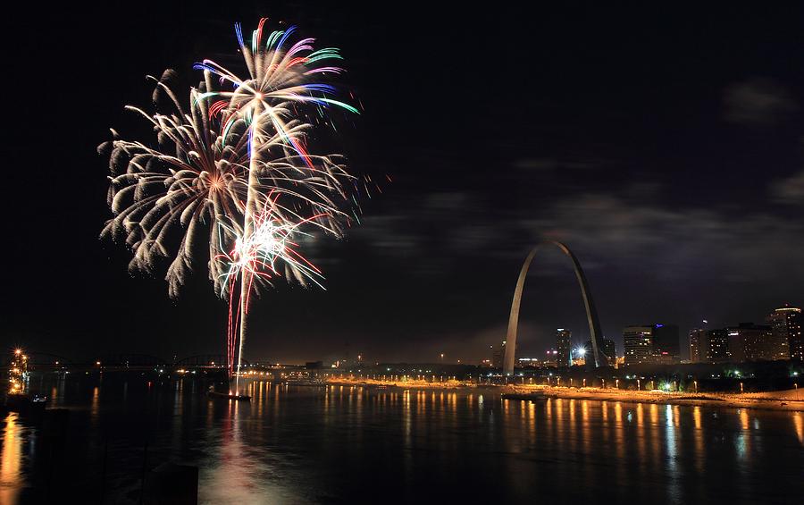 River City Fireworks Photograph by Scott Rackers
