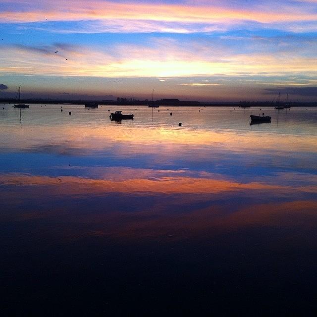 River Crouch Sunset Photograph by Ariadne Blue
