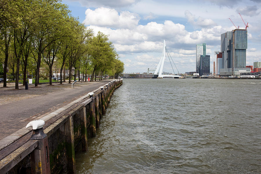 River Embankment in Rotterdam Photograph by Artur Bogacki