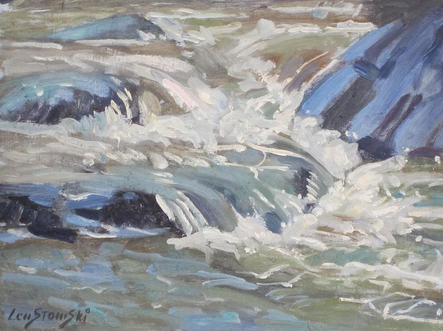 River Flow Painting by Len Stomski