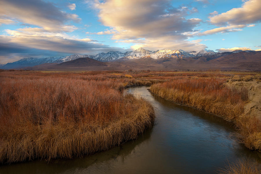 River Flowing Towards Sierra Nevada Photograph by Sheila Haddad - Fine ...