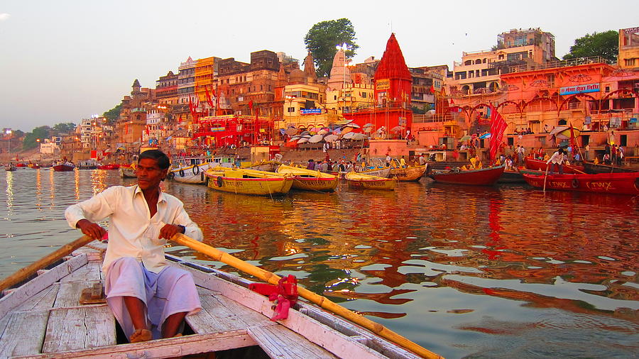 Boat Photograph - River Ganges by David McCadden