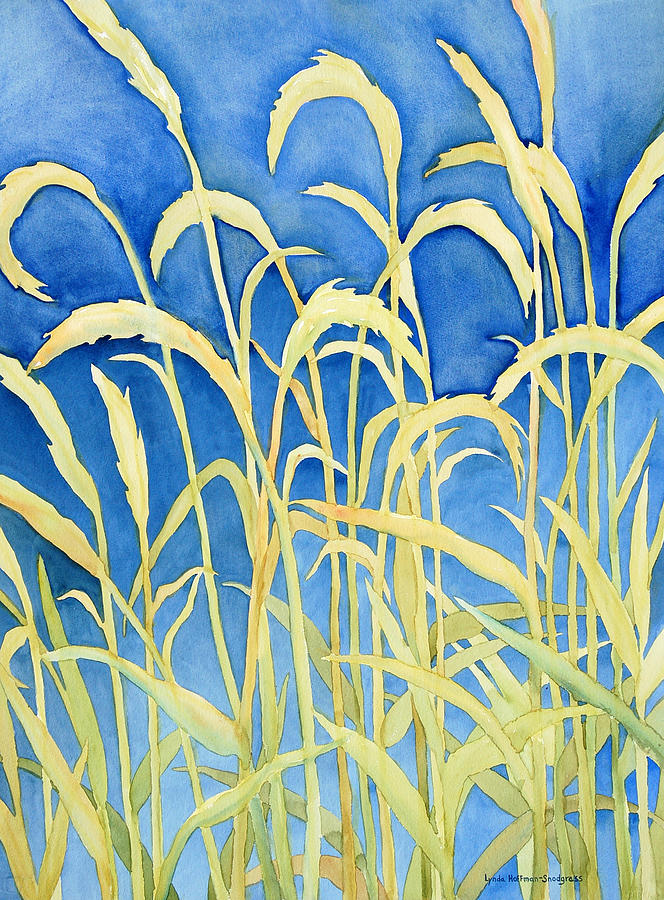 River Grass Painting by Lynda Hoffman-Snodgrass