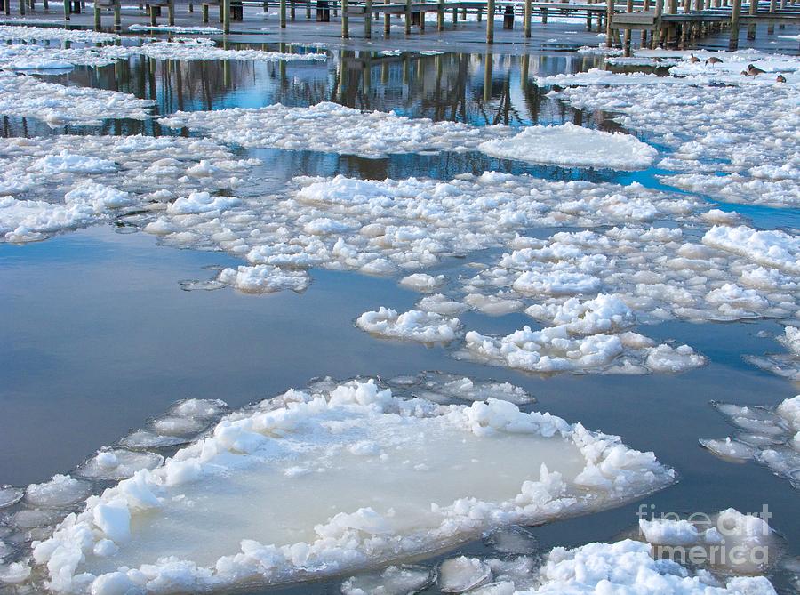 River Ice Photograph by Ann Horn - Pixels