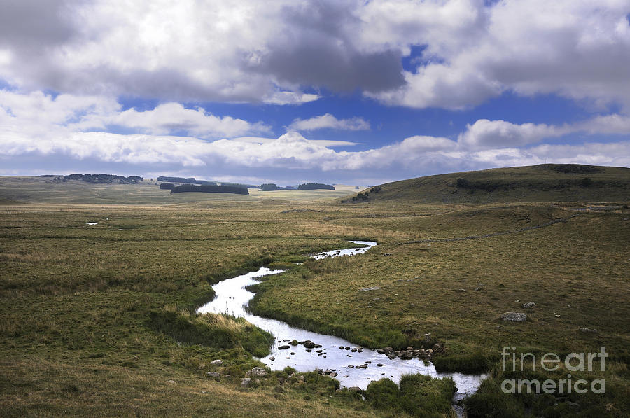 Nature Photograph - River in a landscape by Bernard Jaubert
