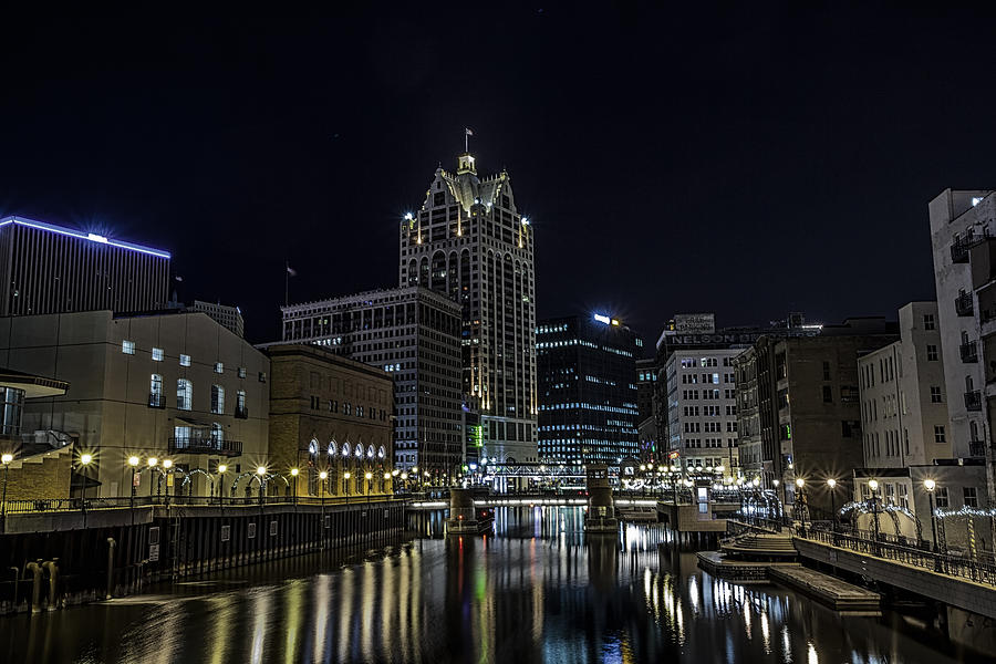 River in the City Photograph by CJ Schmit