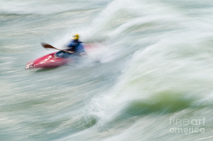 River Kayaking Photograph by Oscar Gutierrez