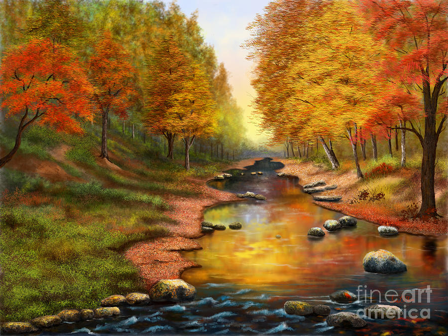 River of Colors Painting by Sena Wilson