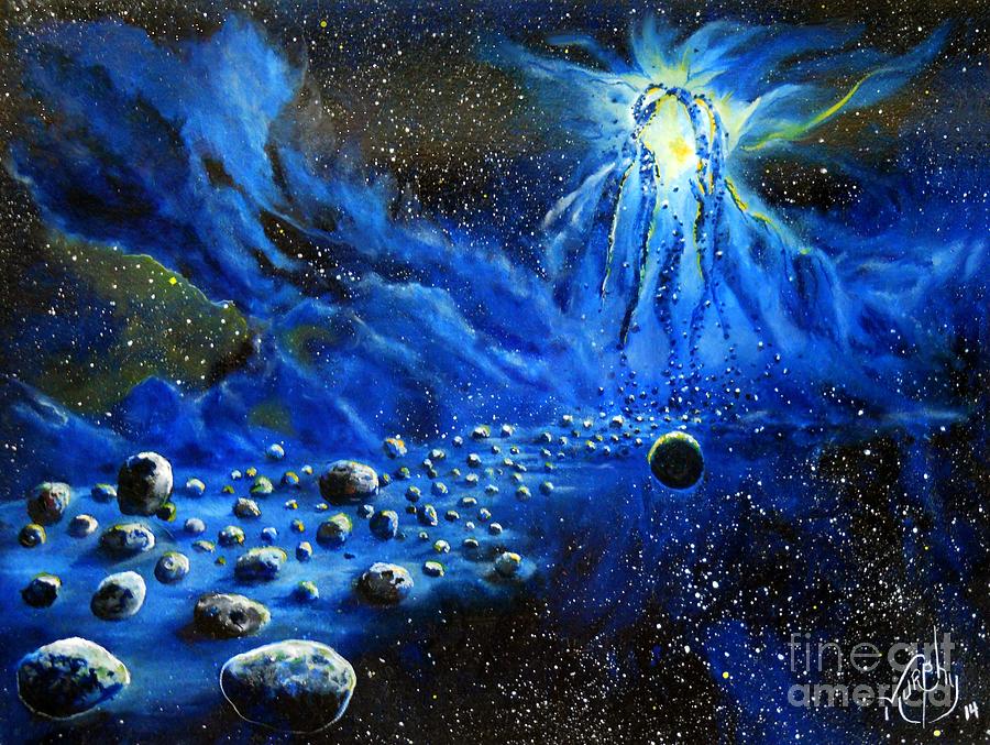 Space Painting - River of Solitude by Murphy Elliott