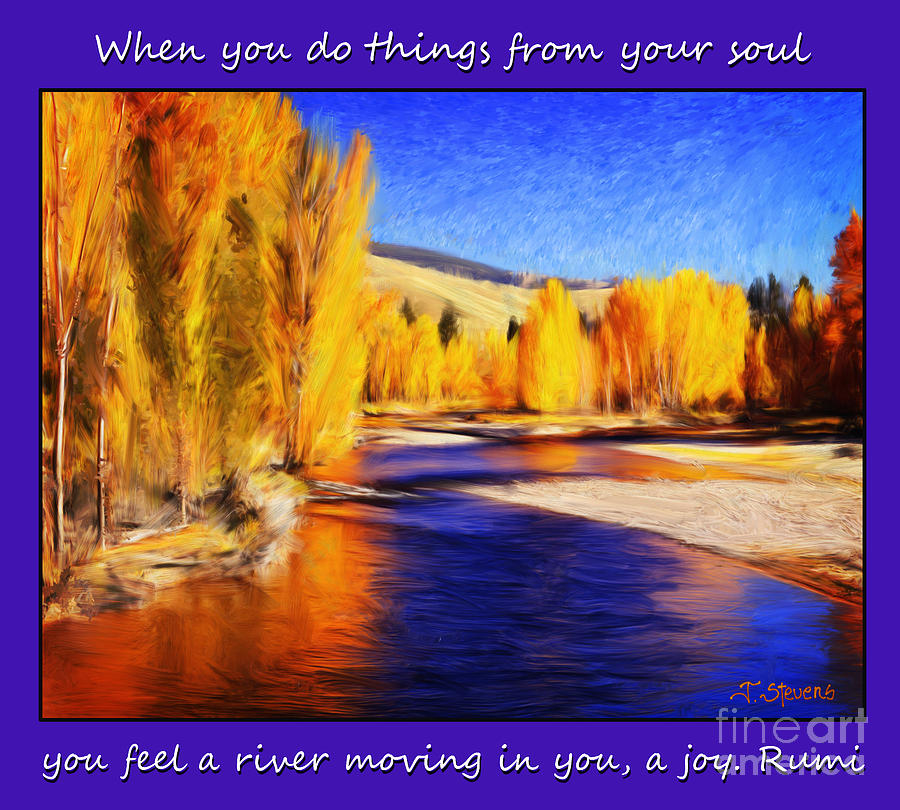River Painting - River of Soul by Joseph J Stevens