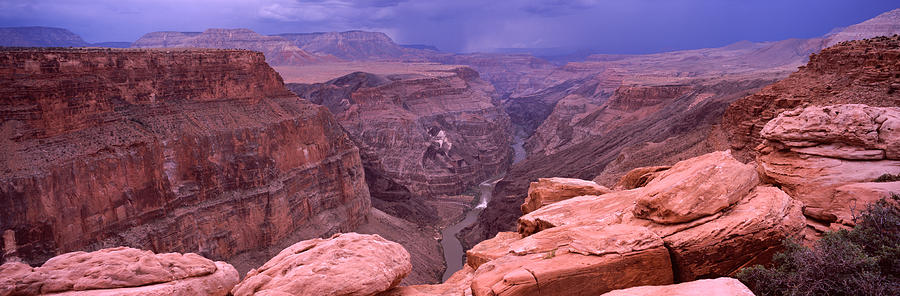 Grand Canyon National Park Photograph - River Passing Through A Canyon by Panoramic Images
