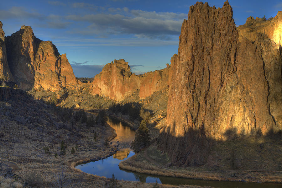 River Reflections of Smith Rock Photograph by Coby Cooper