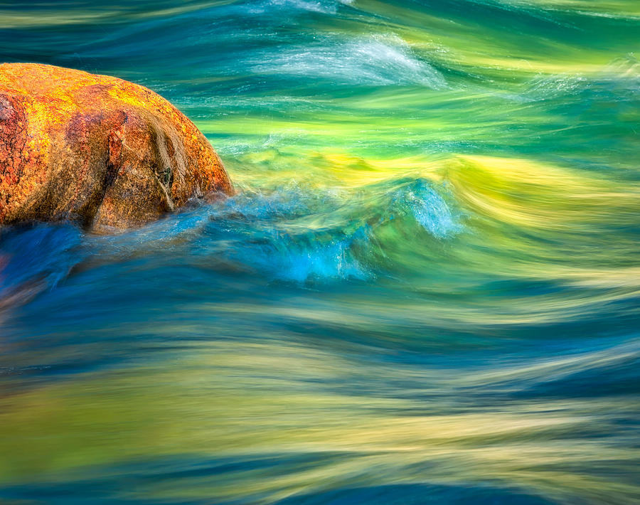River Rock Photograph by Joan Herwig