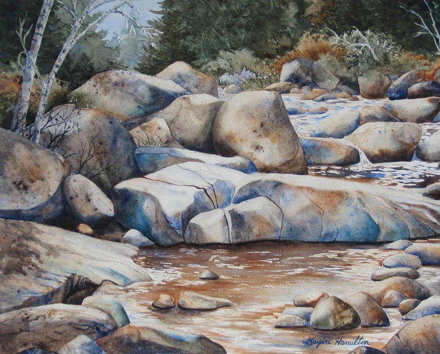 River Rocks Painting by Daydre Hamilton - Fine Art America