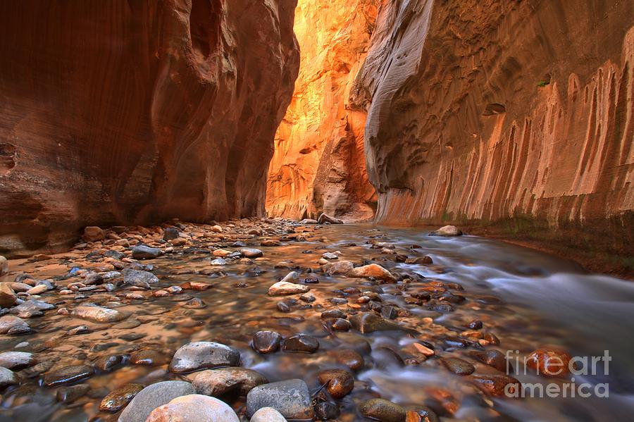 River Rocks In The Narrows Photograph by Adam Jewell