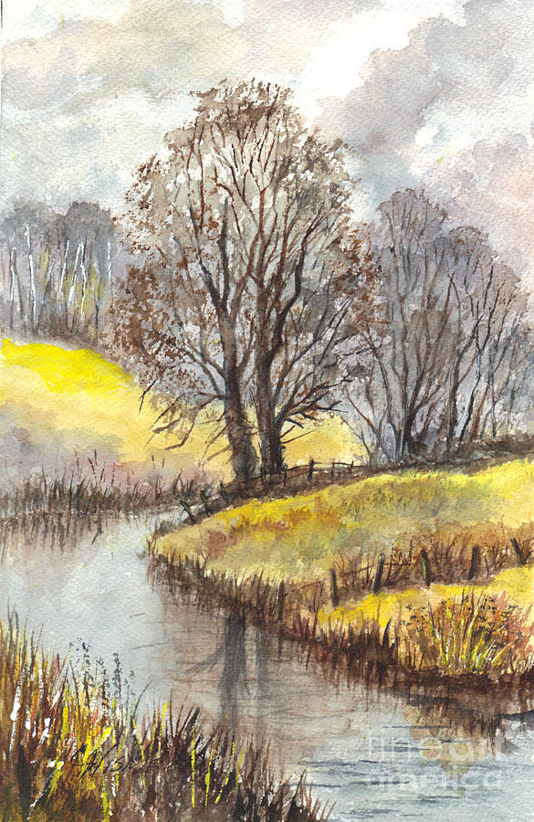 River Run Painting by Carol Wisniewski