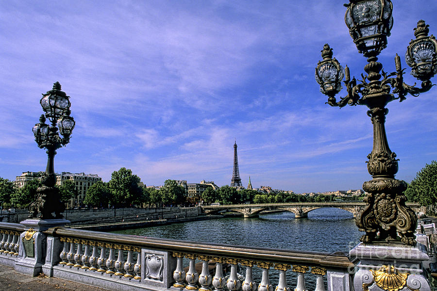 River Seine & Eiffel Tower, Paris Photograph by Bill Bachmann