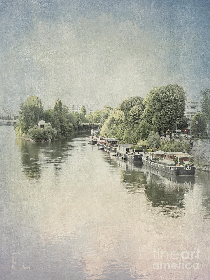 River Seine at La Defense, Paris, France Photograph by Elaine Teague