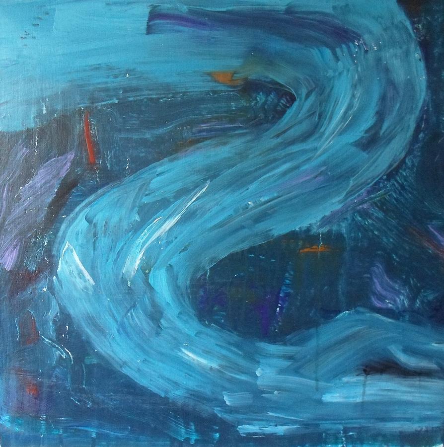 Abstract Painting - River Serpent by Eliza Donovan