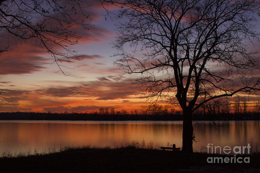 Richmond Photograph - River Side Sunset by Debra K Roberts