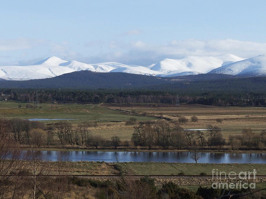 River Spey and Cairngorm Mountains Photograph by Phil Banks