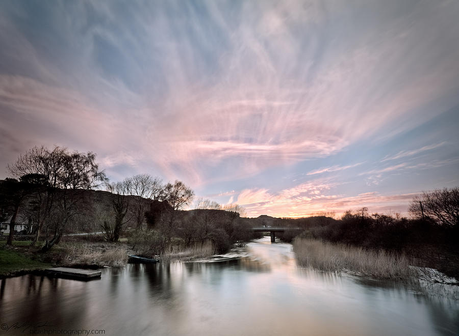 River Sunset Photograph by B Cash